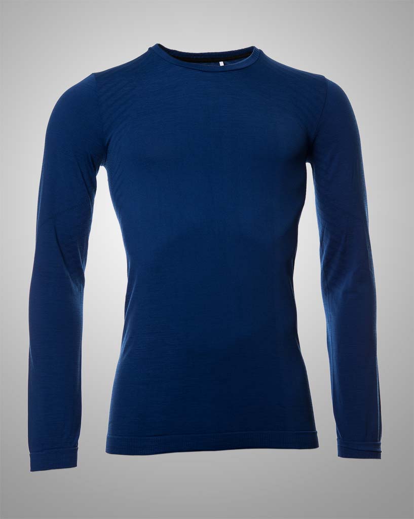 mens darkblue seamless long sleeved by THRONE