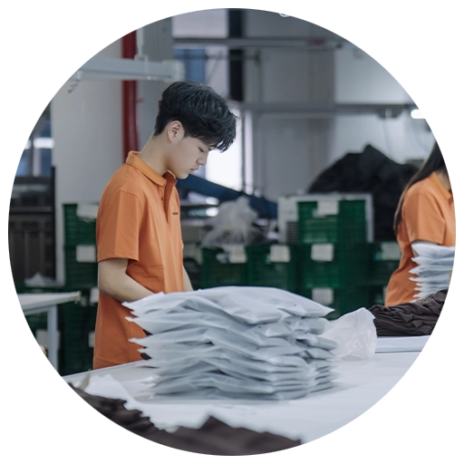 Bagging and tagging, adding case candy.