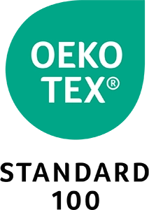 OEKO-TEX® STANDARD 100: Guaranteeing materials tested for harmful substances.